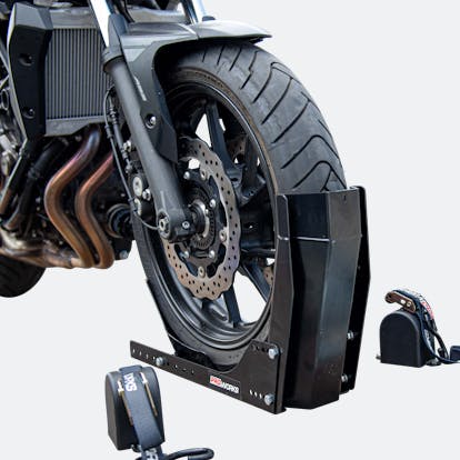 Bloque roue moto