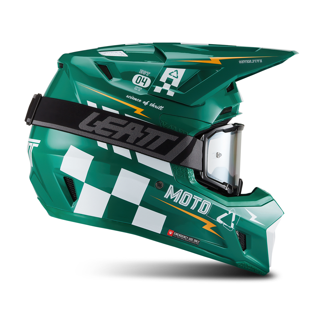 Kit Casco Cross Leatt 7.5 V.27 con Maschere Velocity 4.5