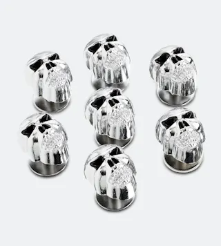 Kit de Parafusos CustomAcces Normal Calavera M6 Cromado