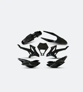 V-Parts Scooter OEM Type Black Plastic Kit