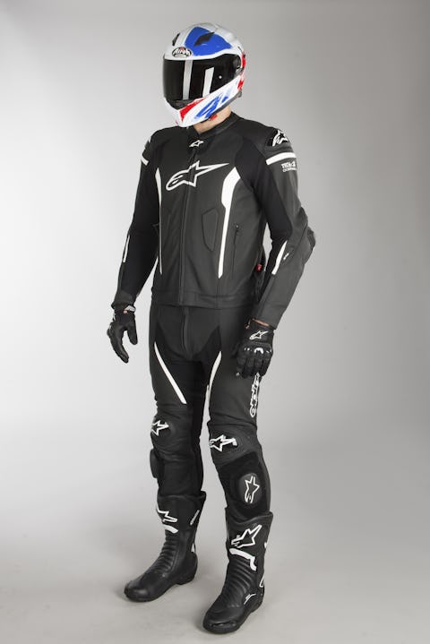 Alpinestars Missile Leather Tech Air Mc Suit Black White 2 Piece Now 10 Savings 24mx Eu