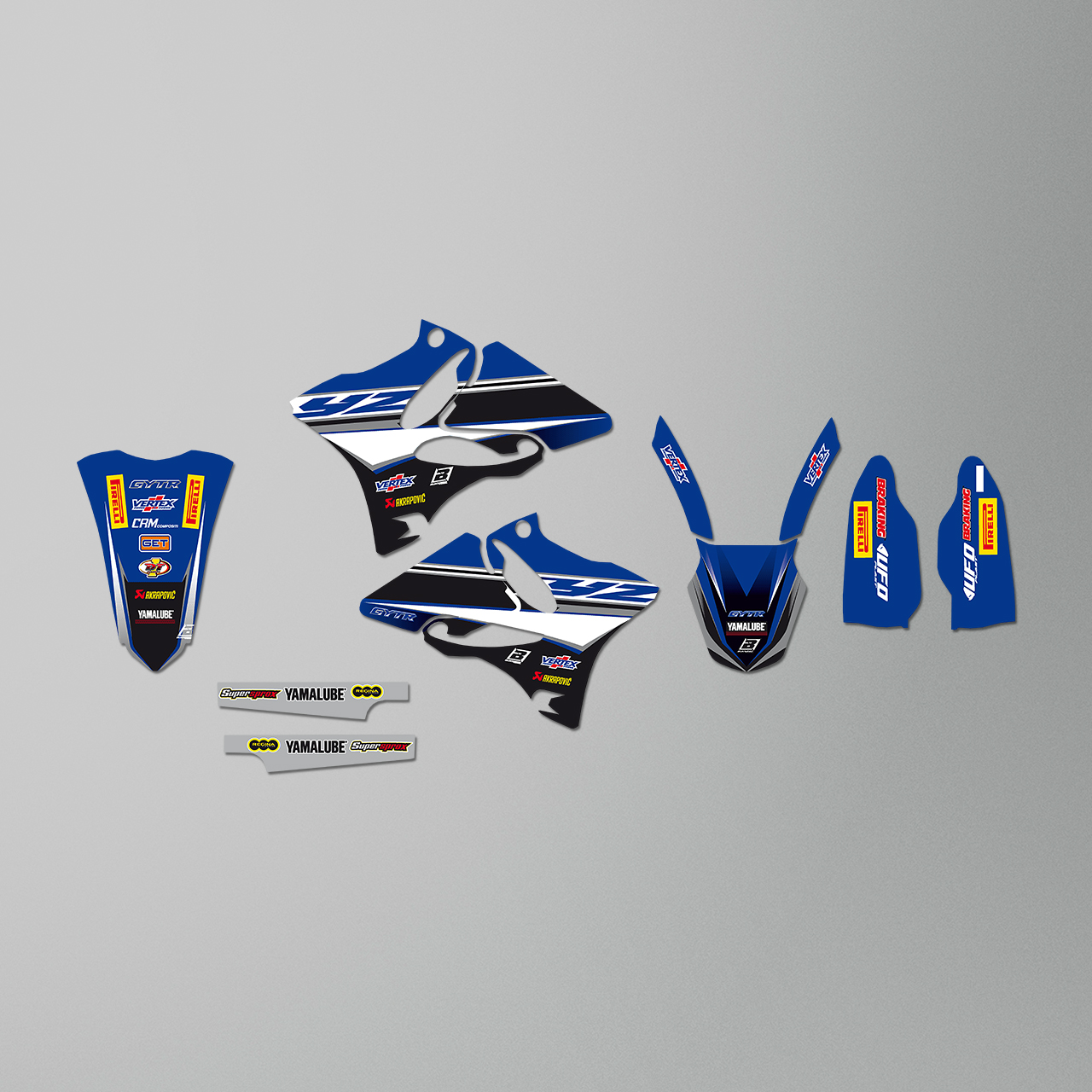 Blackbird Replica Factory Racing 2018 Decal Kit Blue-Black-White
