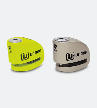 Cadeado de Disco de Travão com Alarme URBAN UR906 Verde Fluorescente