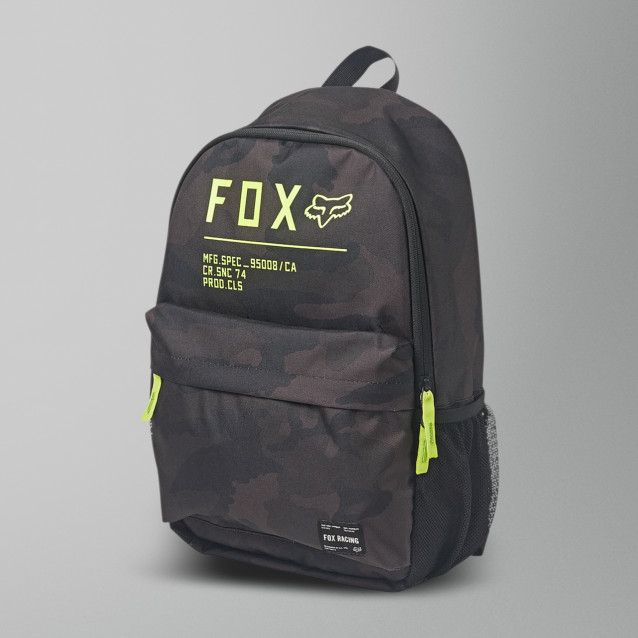 fox laptop backpack black