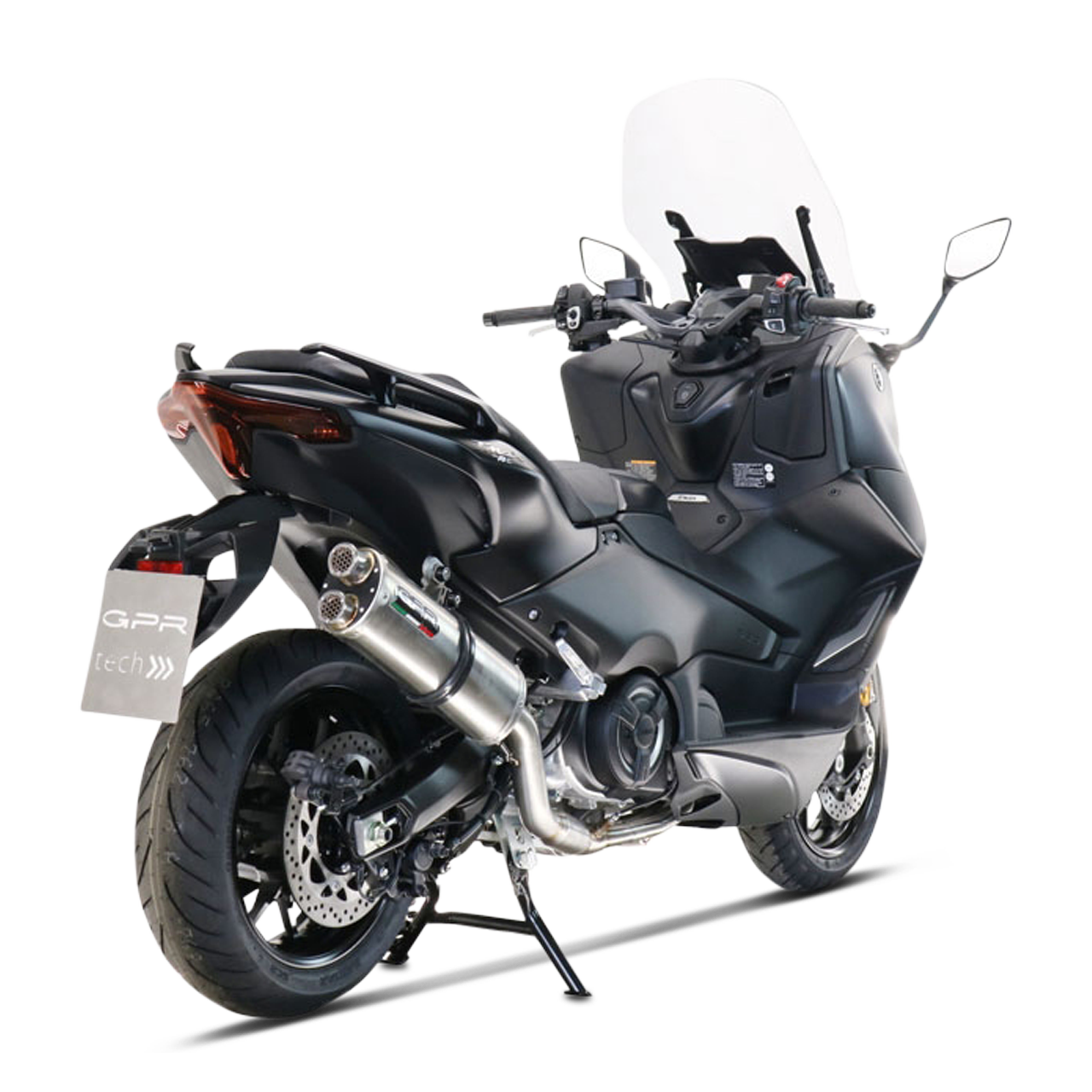 G.P.R. Scooter Dual Inox Full System Brushed Stainless Steel