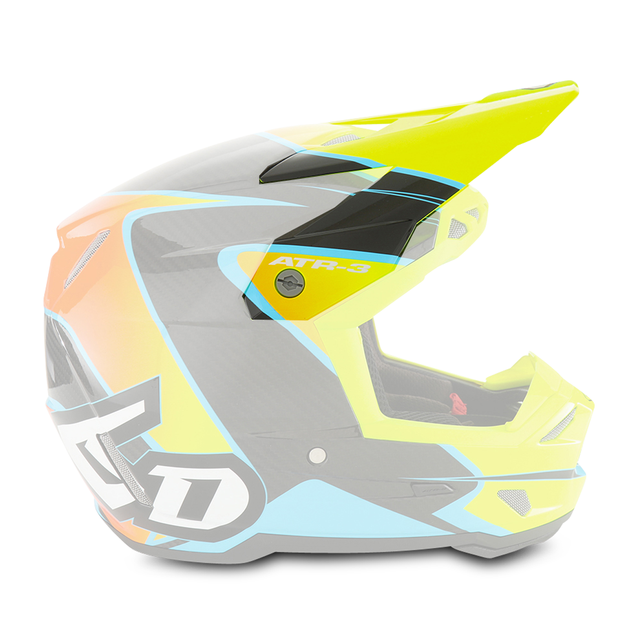 6D ATR-3Y Wave Youth MX Helmet Peak