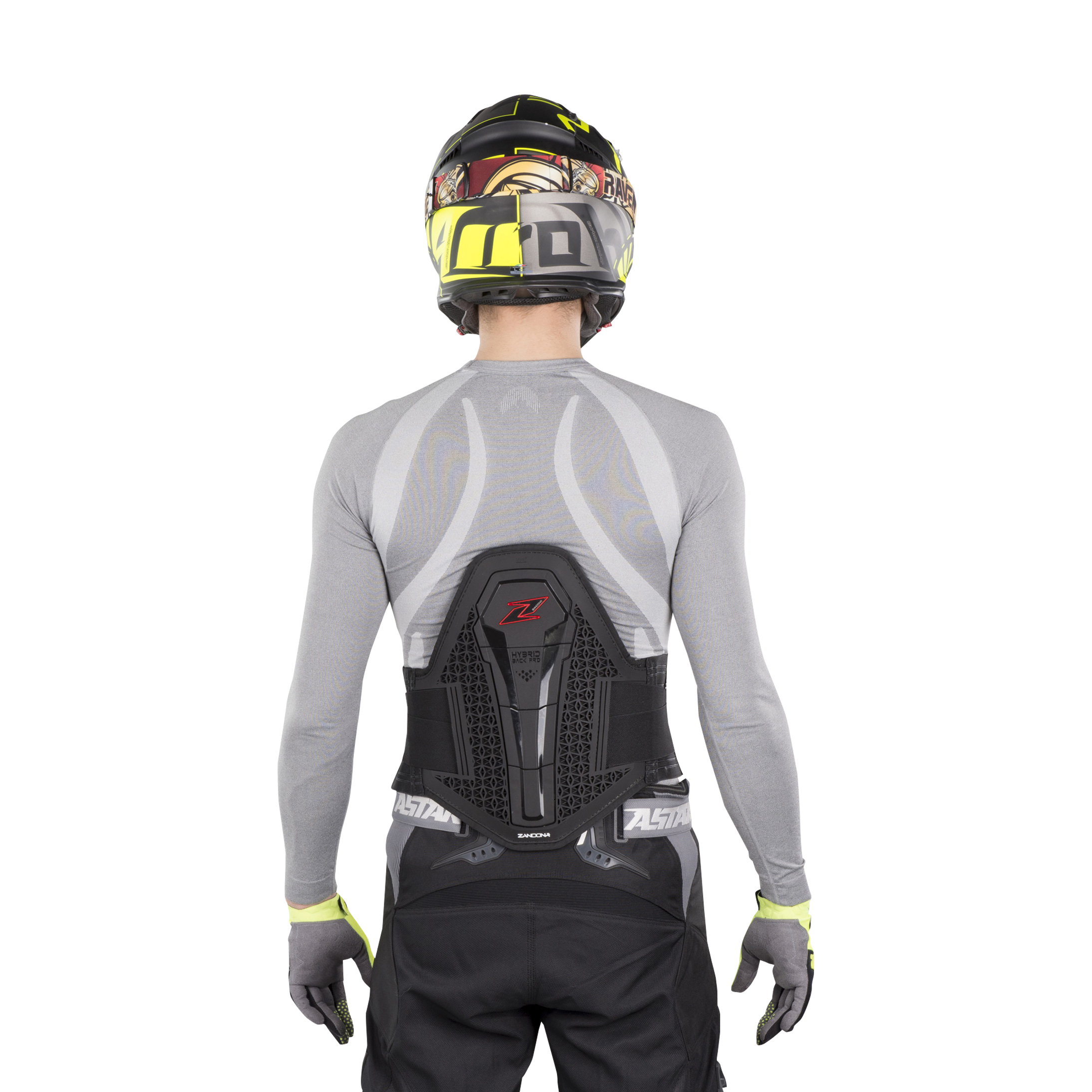 Rugbescherming Zandonà Hybrid Pro x4 Zwart