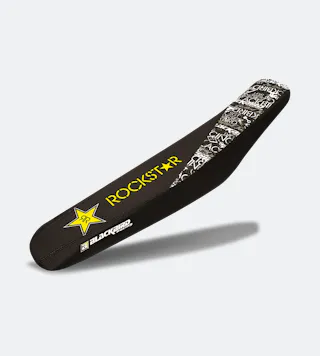 Zadelovertrek Blackbird Rockstar Zwart-Geel