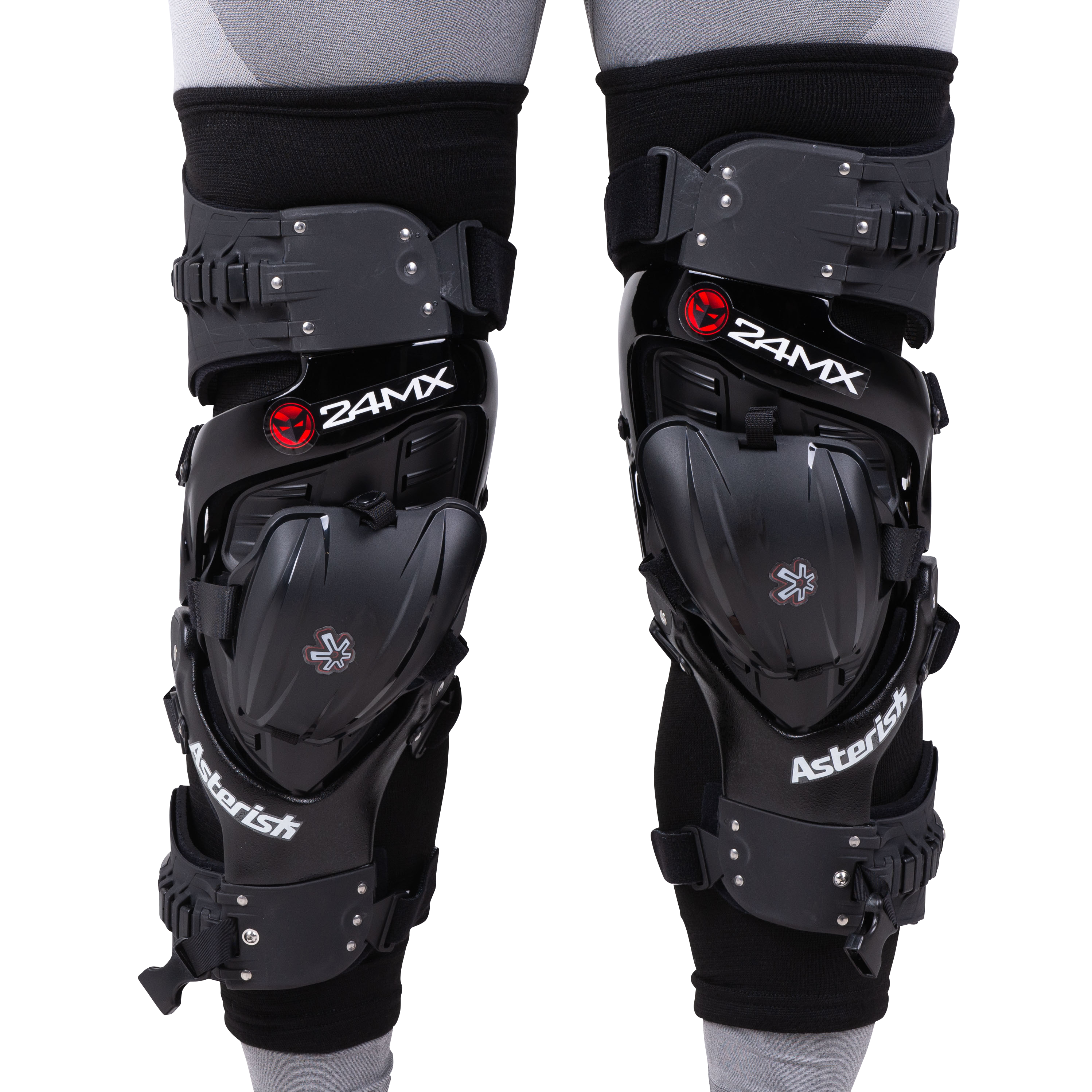 Asterisk 24MX Edition Knee Braces Black