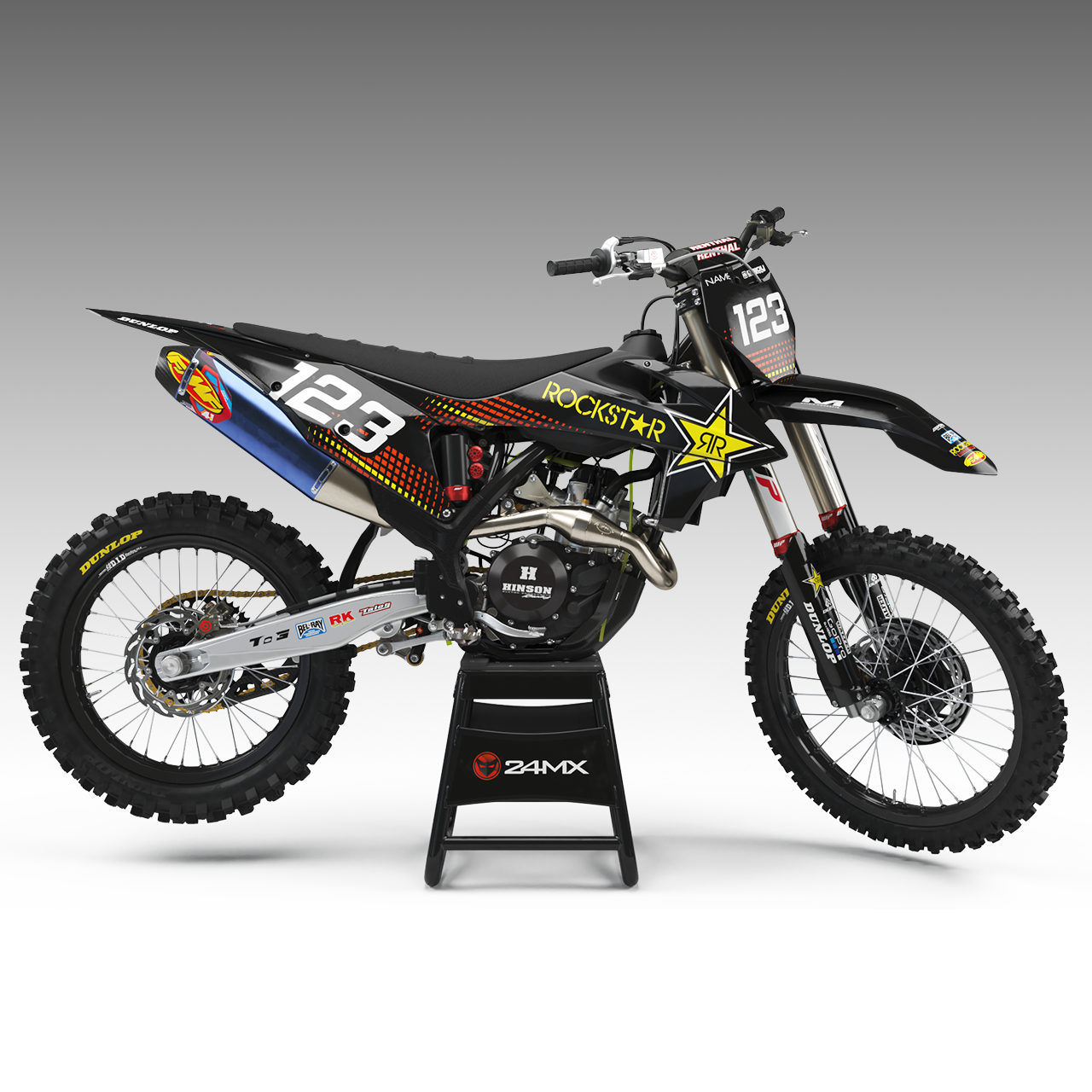 Complete Ktm Enjoy Rockstar Decal Kit With Number Plate Decals Now 41 Savings 24mx Co Uk