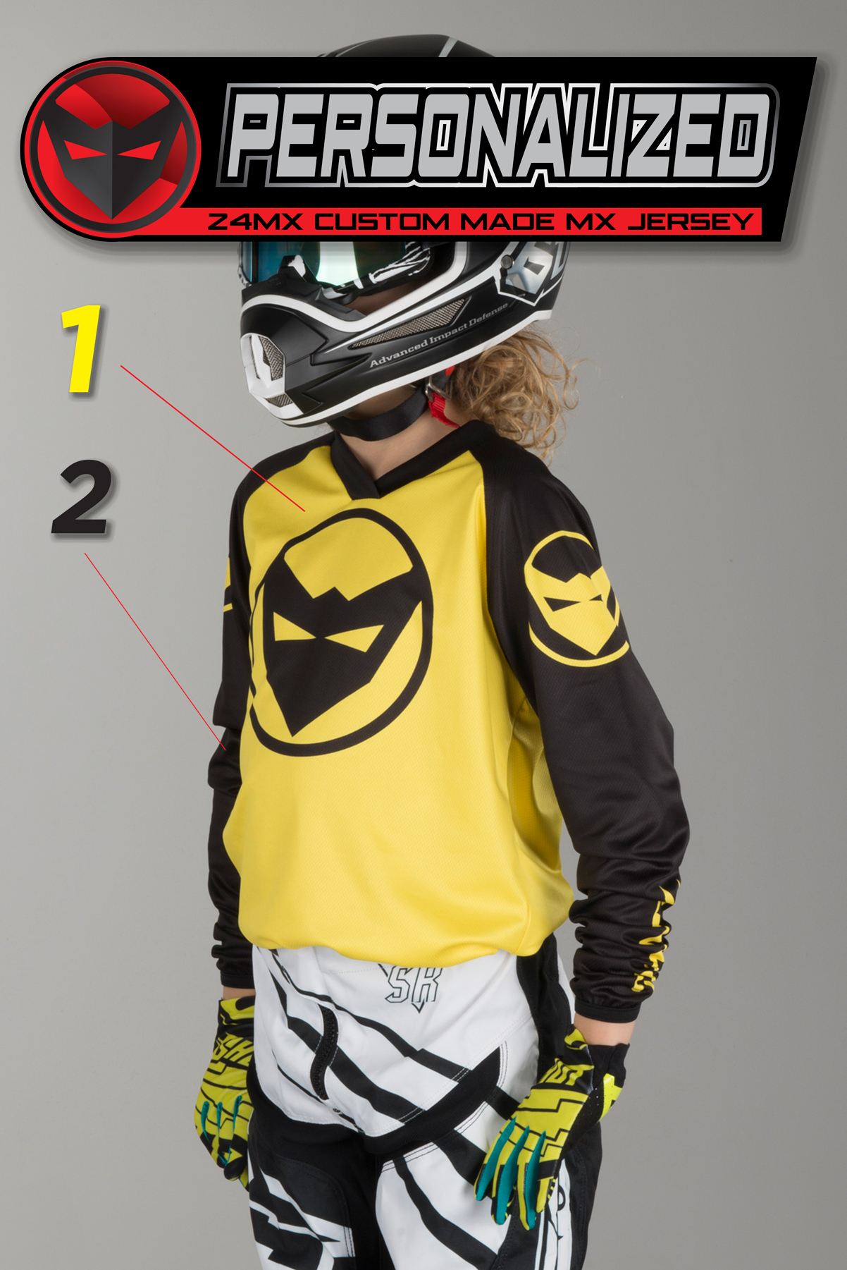 24MX  Personalised Youth PURE Jersey