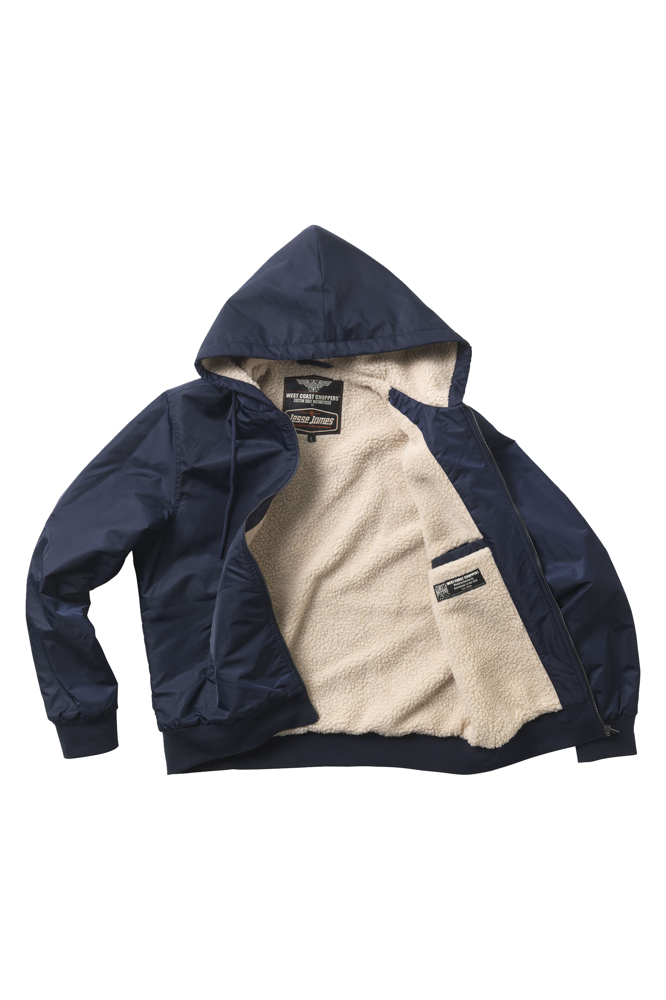 West Coast Choppers BFU Nylon Sherpa Jacket