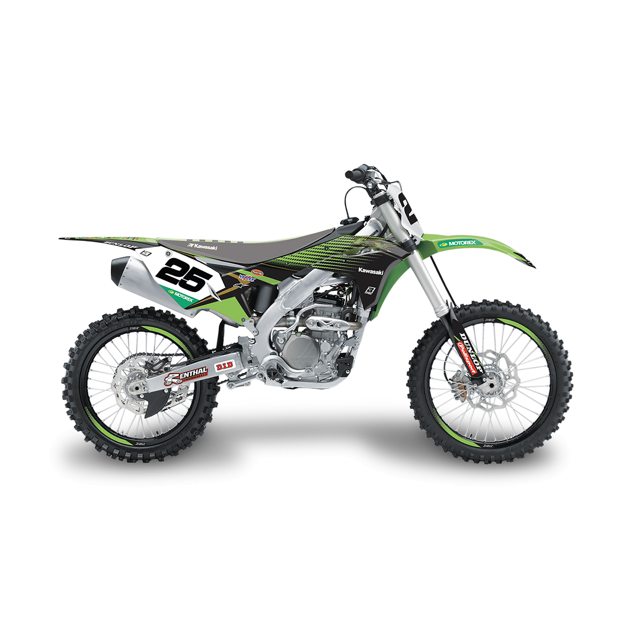 Stickerset Blackbird Replica Racing Team 19 Zwart-Groen