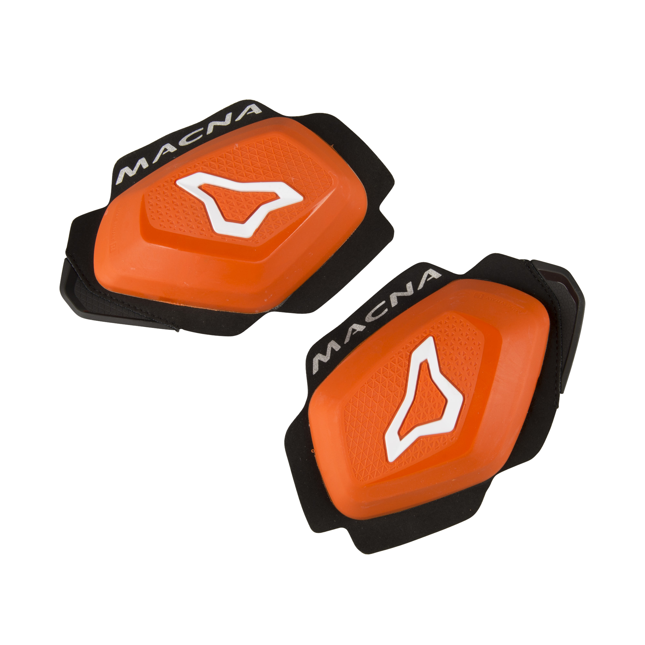 Macna Pro Knee Sliders Orange-White - Now 20% Savings | XLMOTO