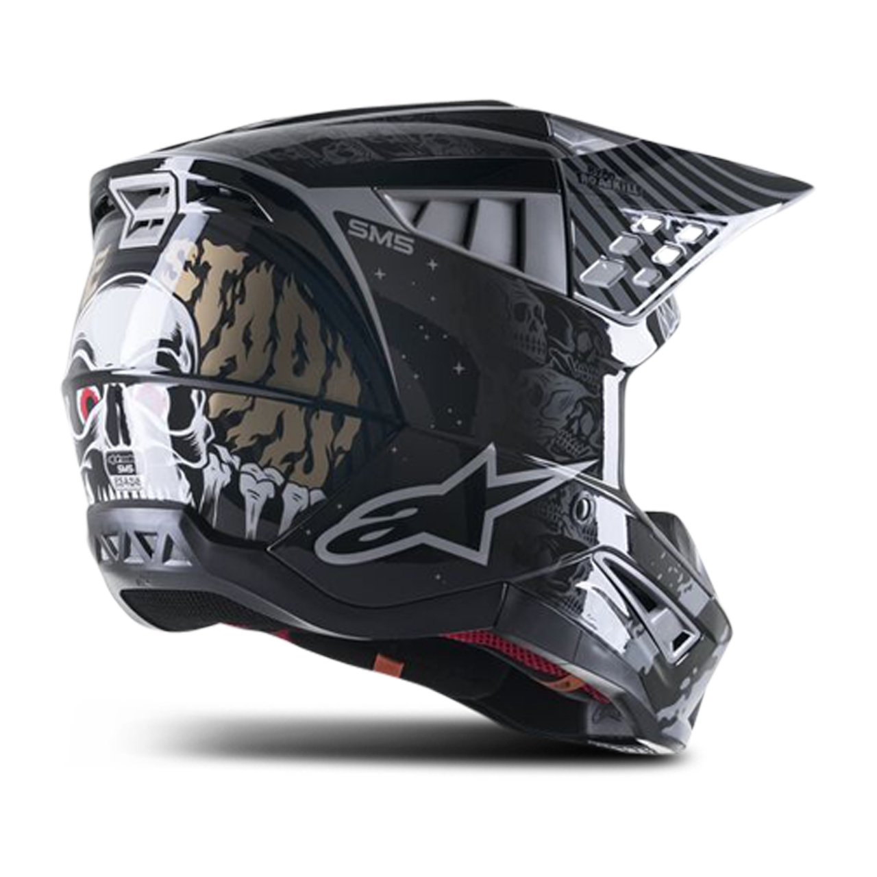 Casco de Cross Alpinestars SM5 Solar Flare ECE