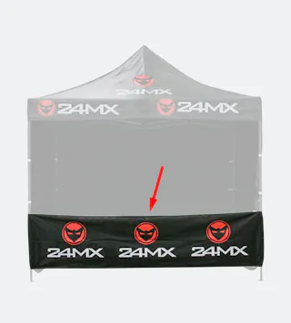 Demi-cloison 24MX pour Tente Paddock Easy-Up Noire