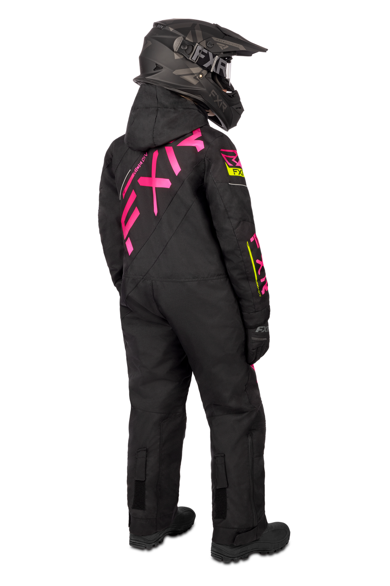 FXR CX Monosuit Youth Camo-Red Fade
