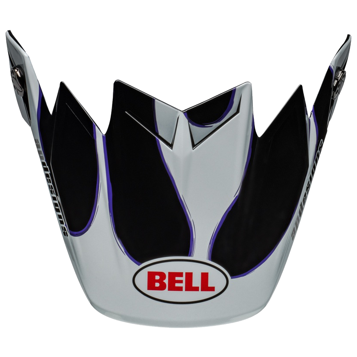 Bell Moto-9/9S Flex Crosshjälmsskärm Svart-Vit""