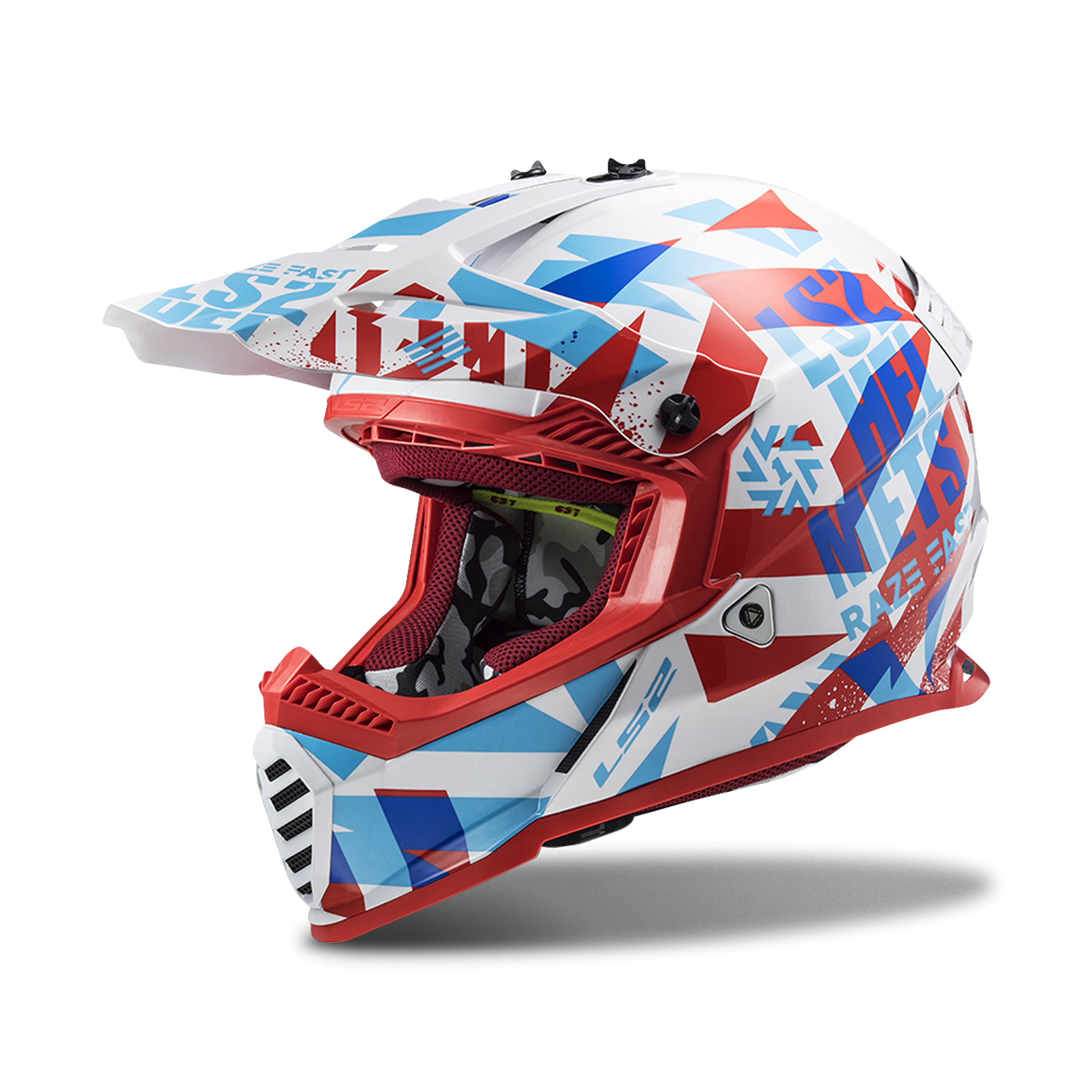 LS2 MX437 Fast Evo MX Helmet Red-White 