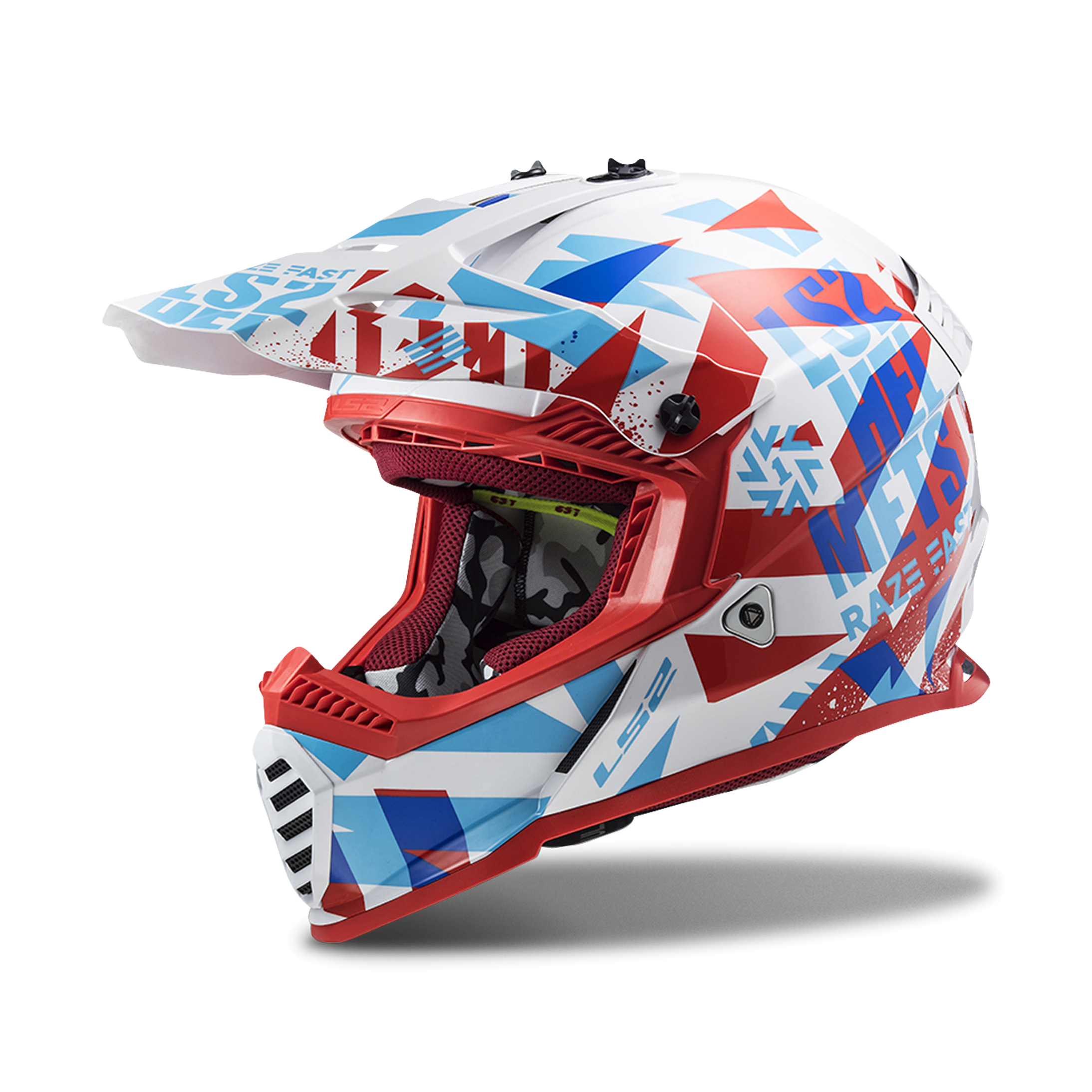 motocross helmet red