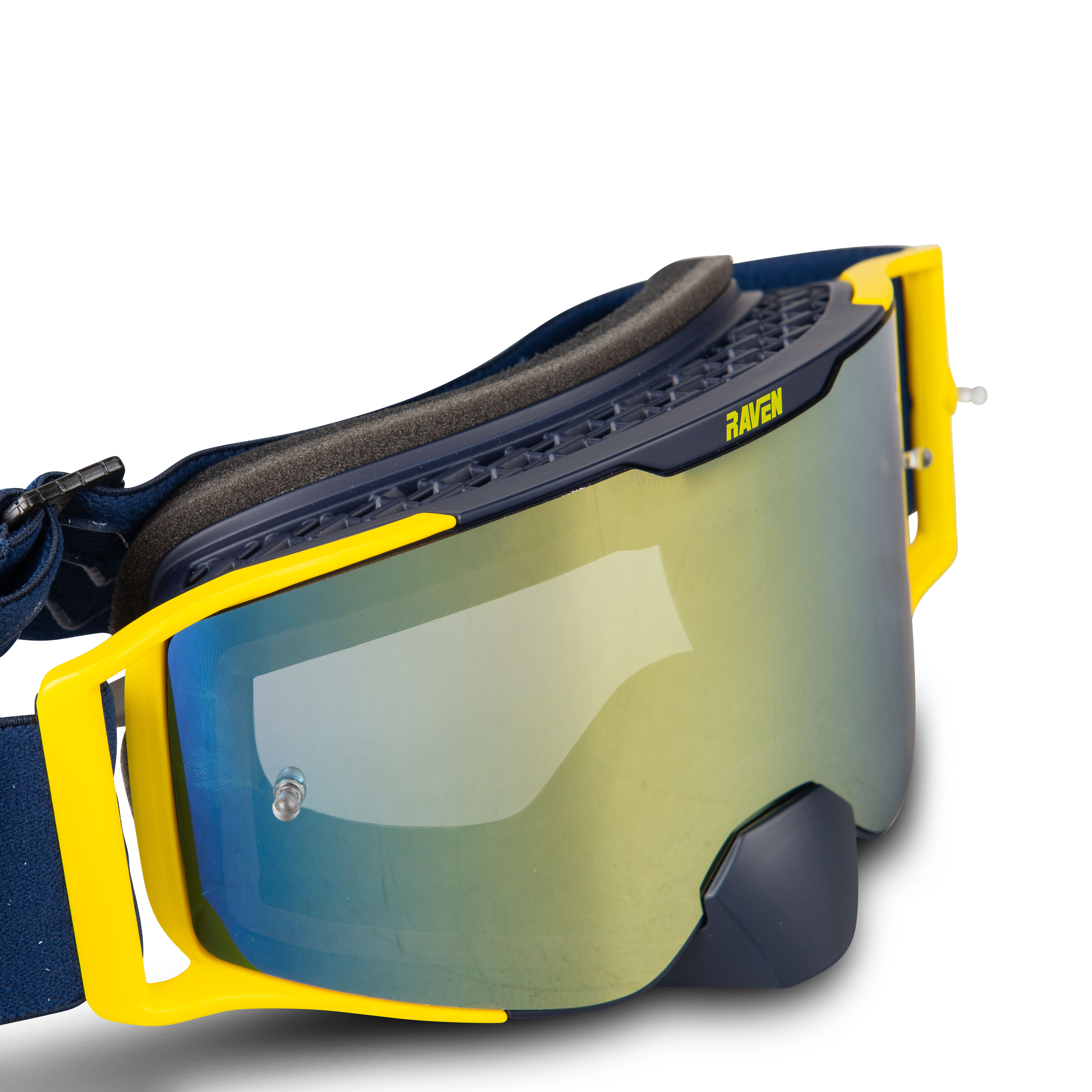 Gafas de Cross Raven Halcon Espejo + Lente Transparente