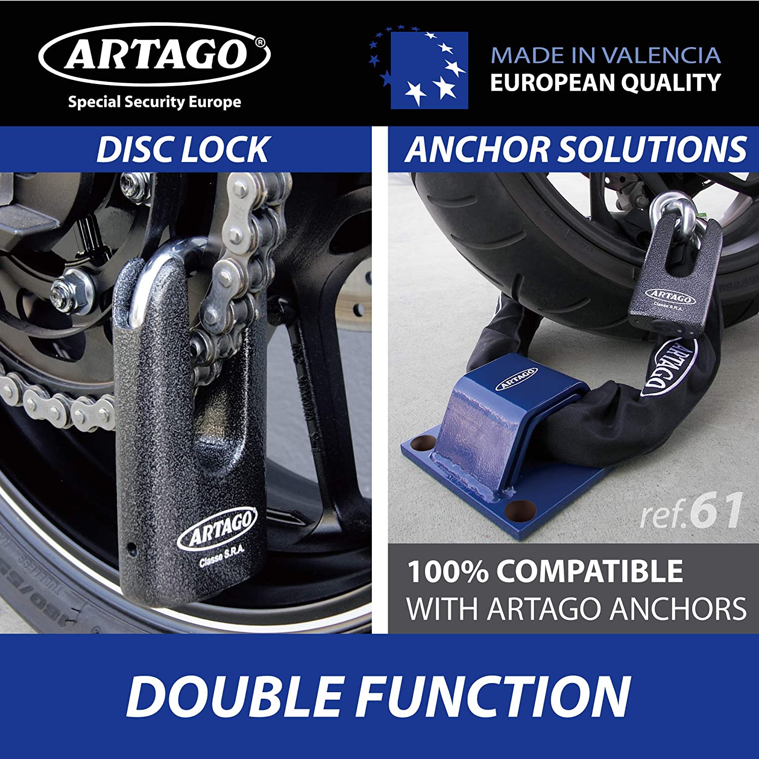 Artago 69DUO Lock+Chain BUNKER selection, SRA