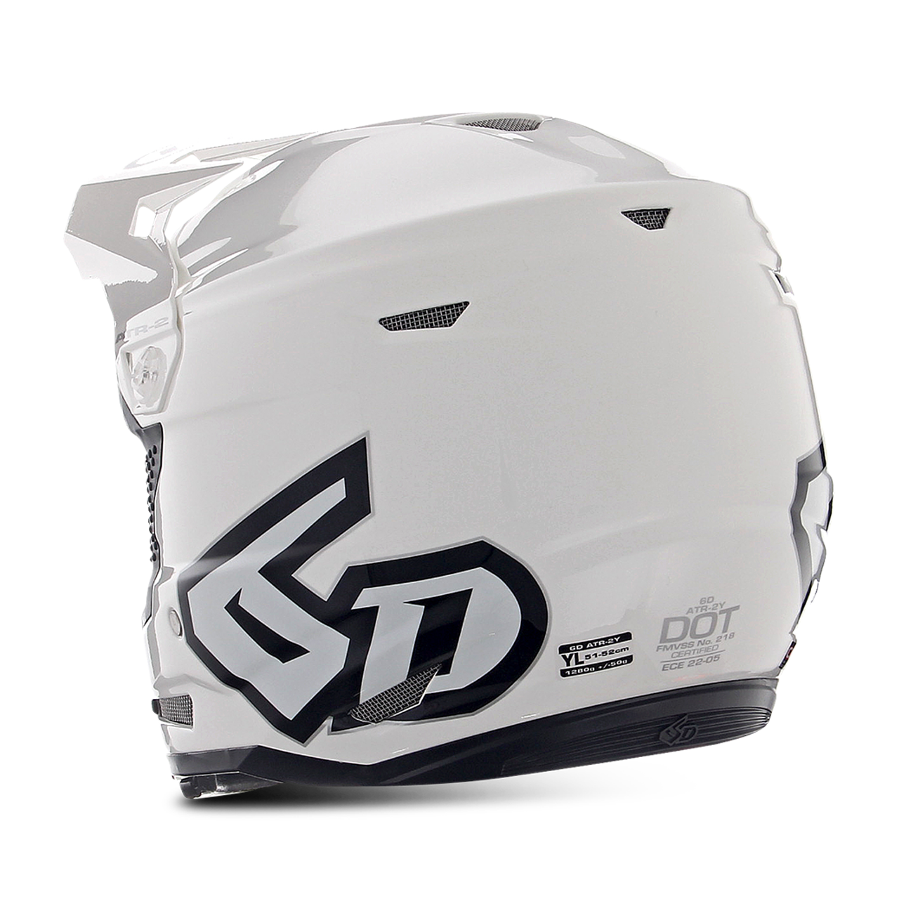 6D ATR-2Y Solid Youth MX Helmet