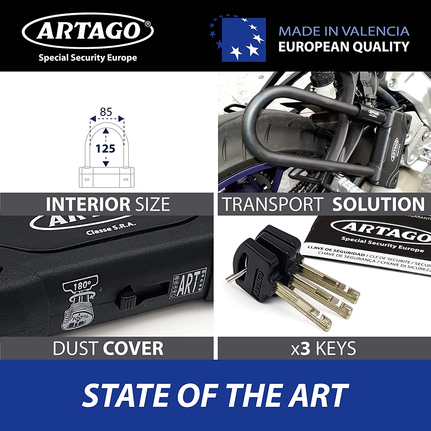 U-Slot Artago 18ART Ø18mm CLASSE SRA, ART, SOLD SECURE