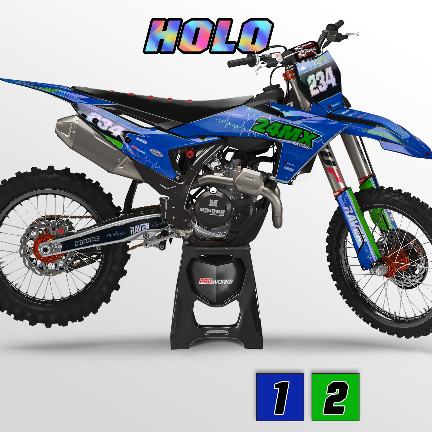 Stickerset 24MX Holo Shortcircuit Gepersonaliseerd