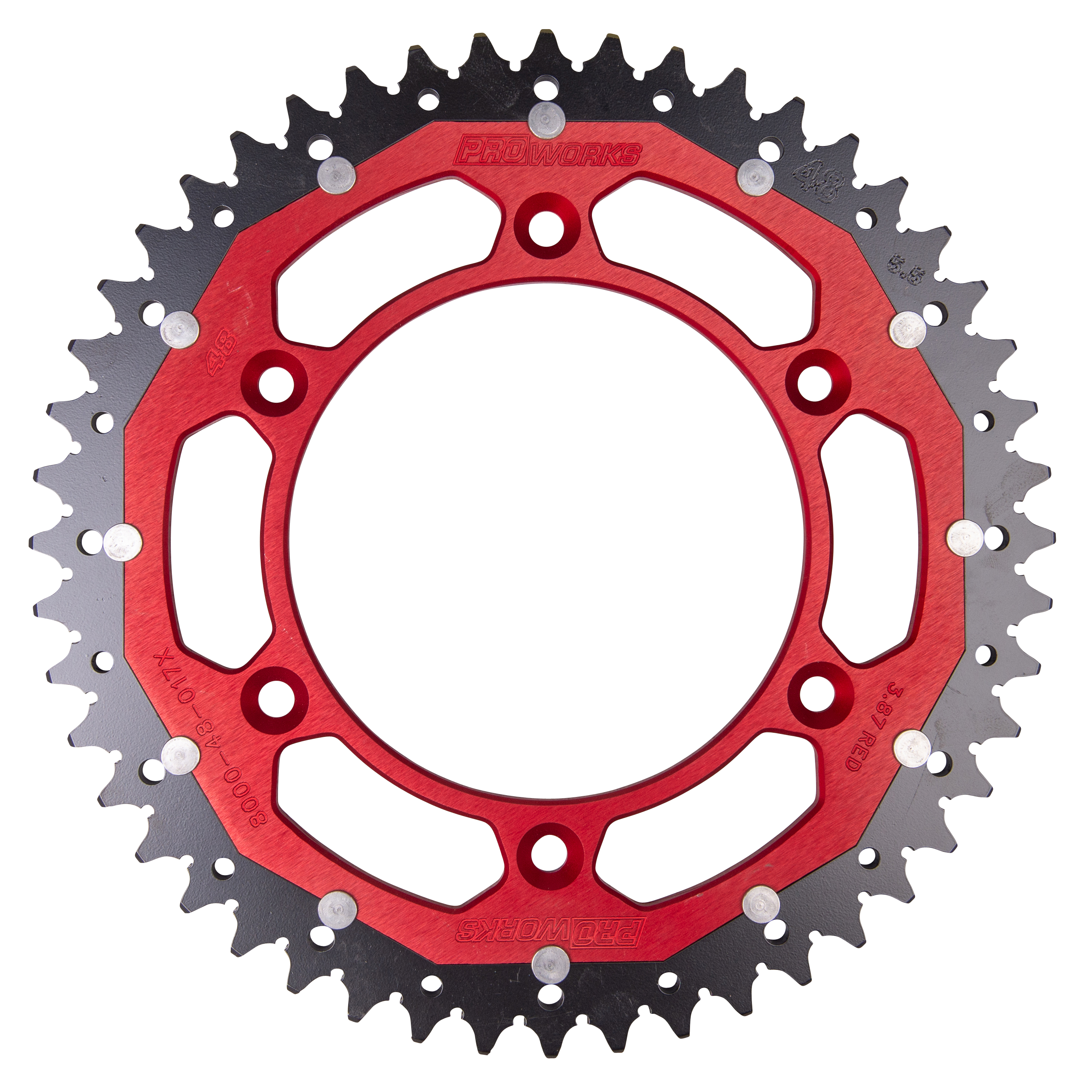 Tandwiel Achter Proworks Interlink Rood