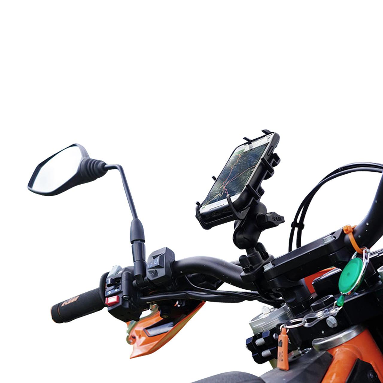 Telefoonhouder RAM® Mounts Quick-GripTM Stuur