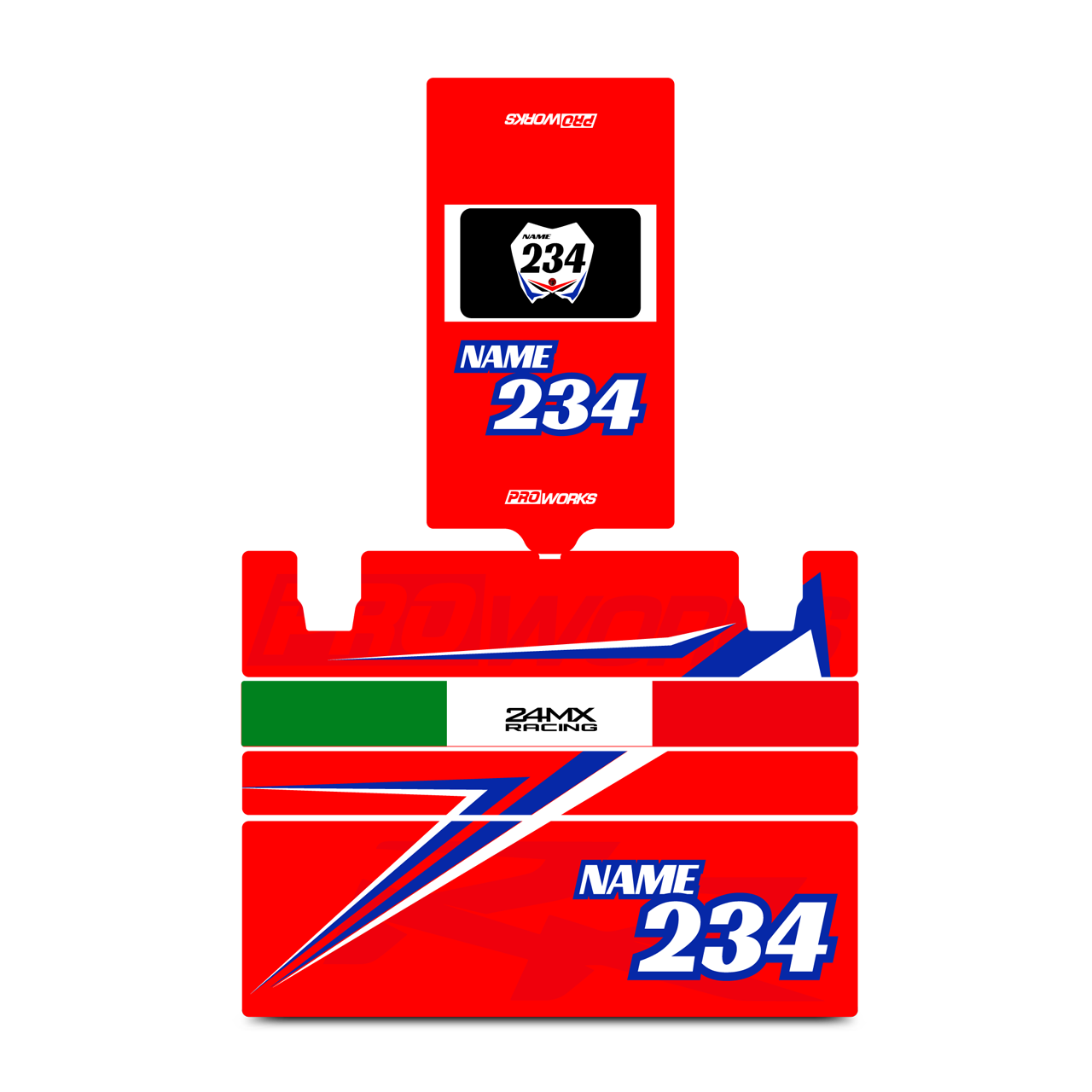 24MX X3 Toolbox Decal Kit RR