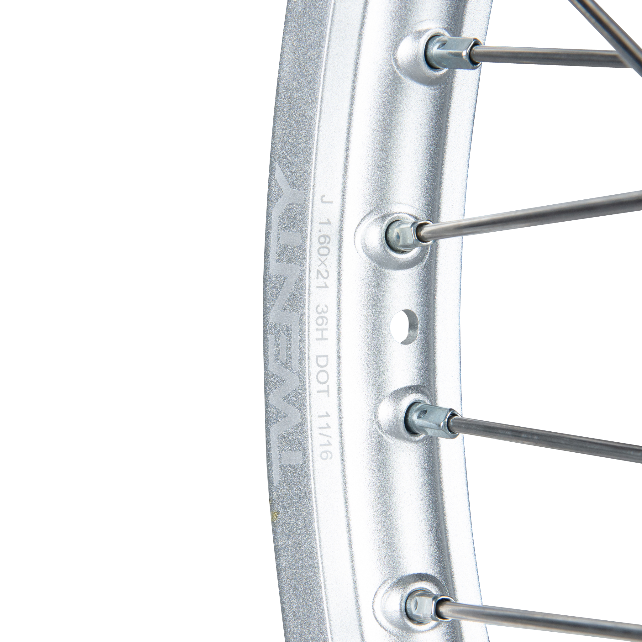 Twenty MX Front Wheel Silver-Green 21"