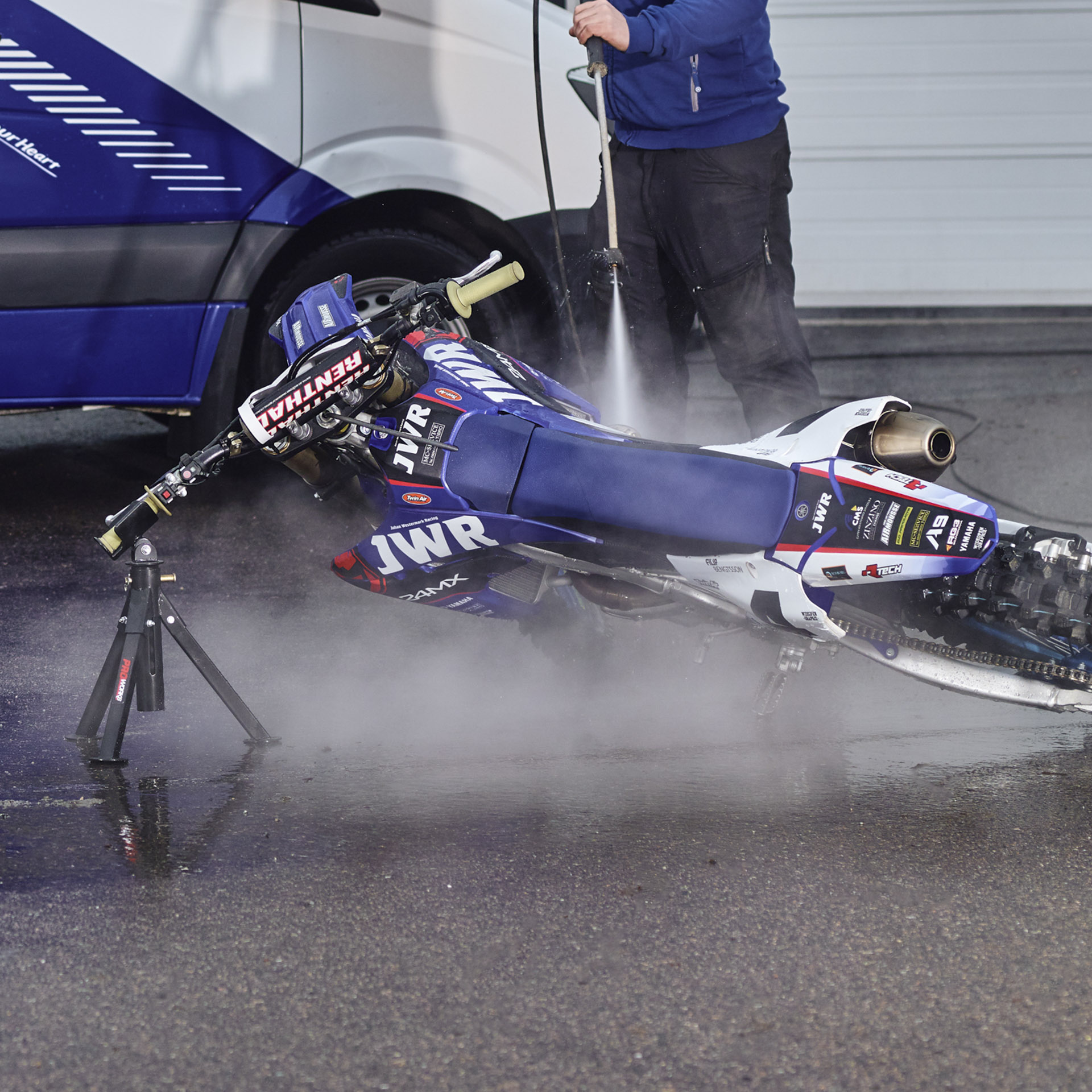 Motorstandaard Proworks Lay over