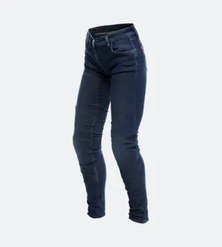 Calças de Ganga de Motociclismo Dainese Brushed Skinny Femininas