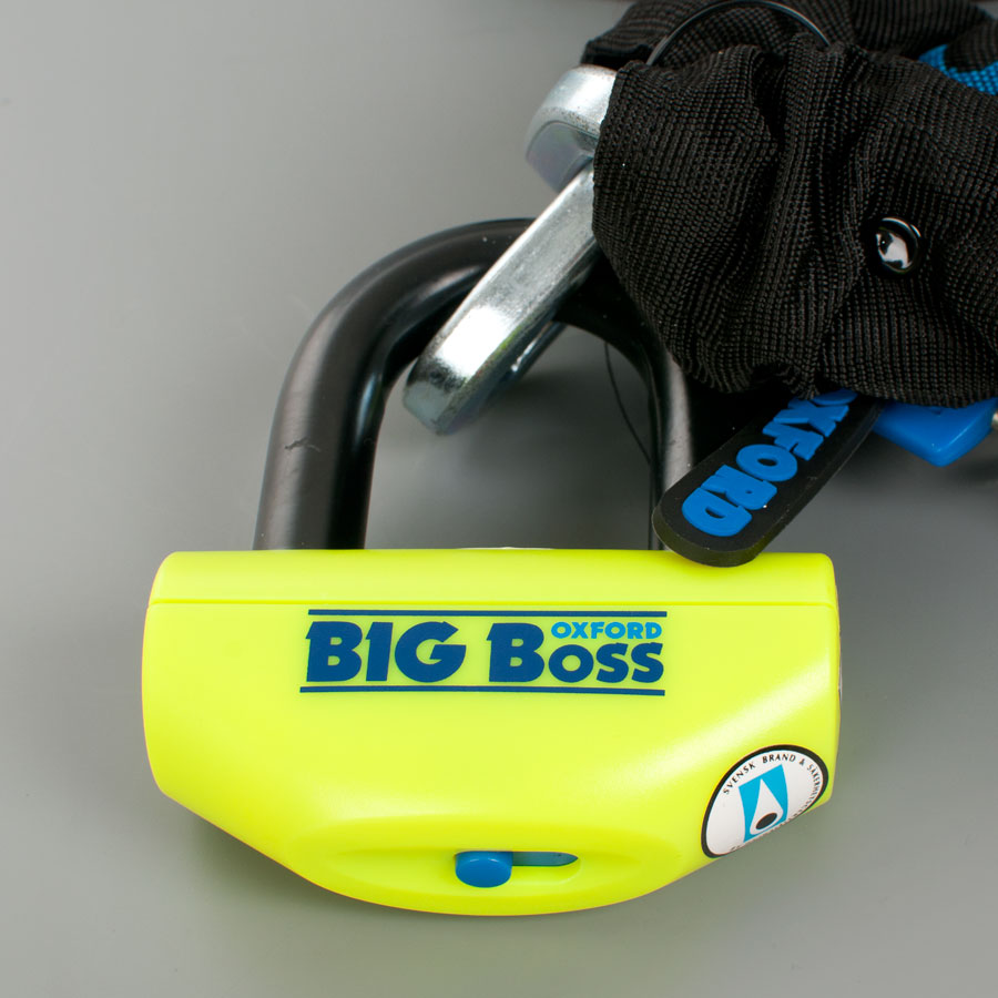 Oxford BIG Boss Lock Package with Padlock + 12 mm Chain
