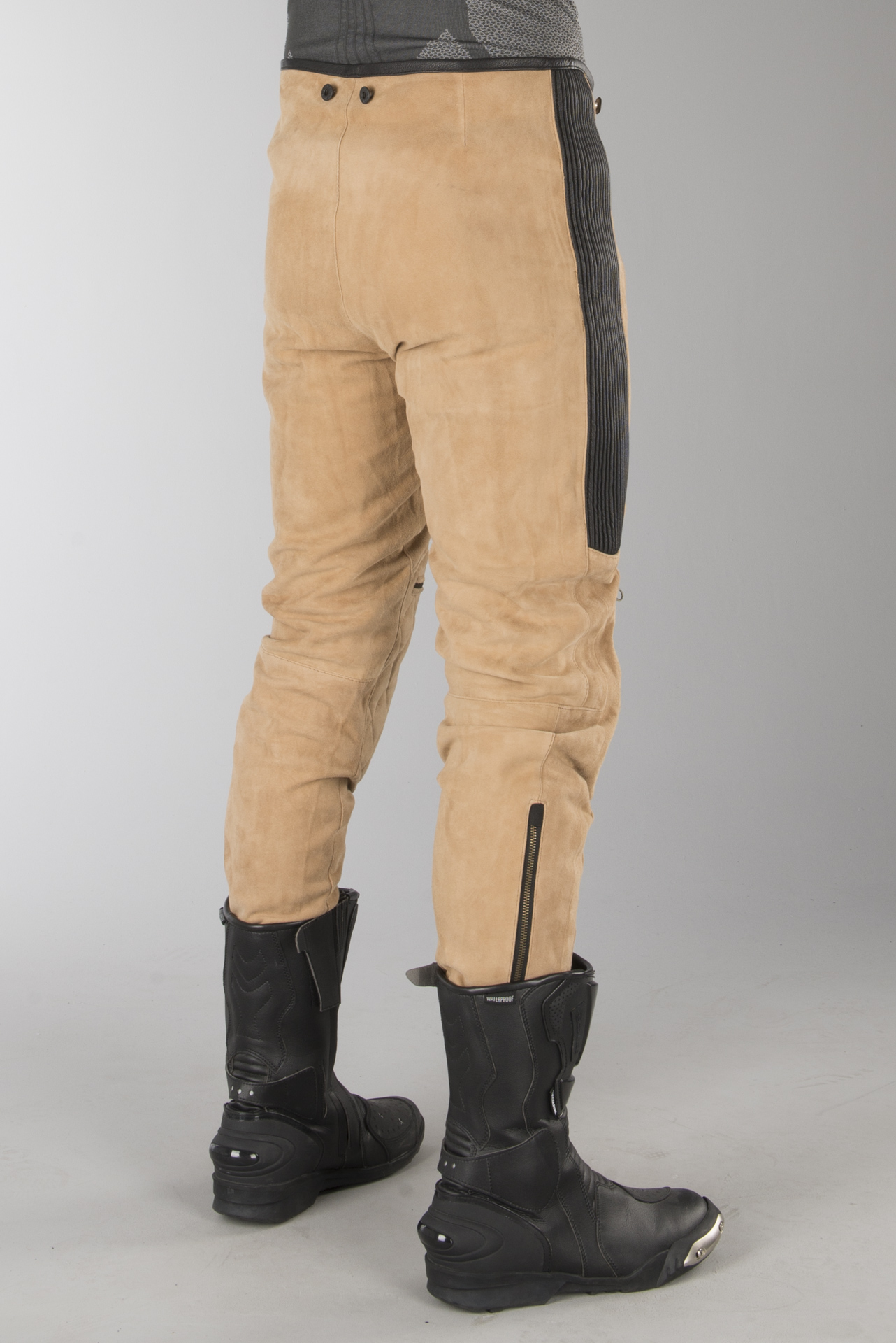 MC Skinnbukse Ride&Sons Diamond Suede Brun MC Skinnbukse Ride&Sons Diamond Suede Brun