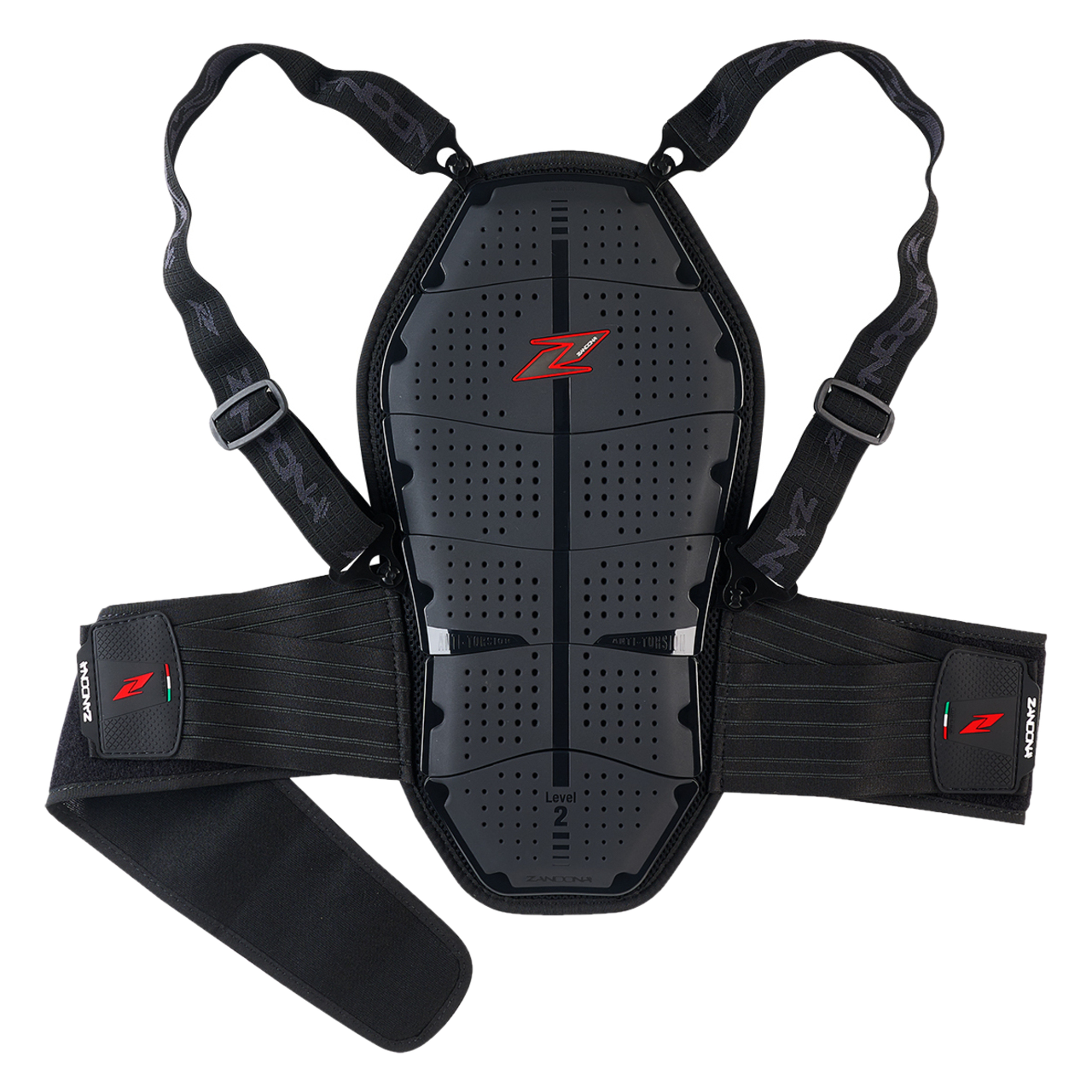 Rugbeschermer Zandona Pro Shell X6 Zwart