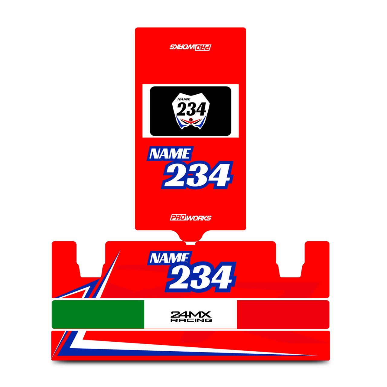 24MX X2 Toolbox Decal Kit RR