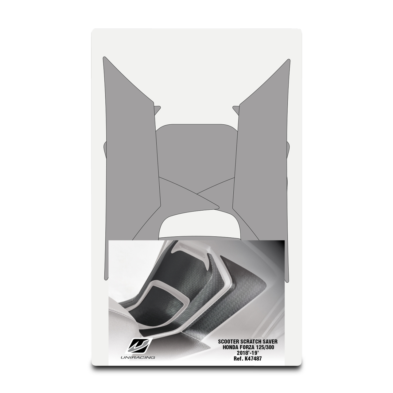 Adhesivo Protección Uniracing Negro