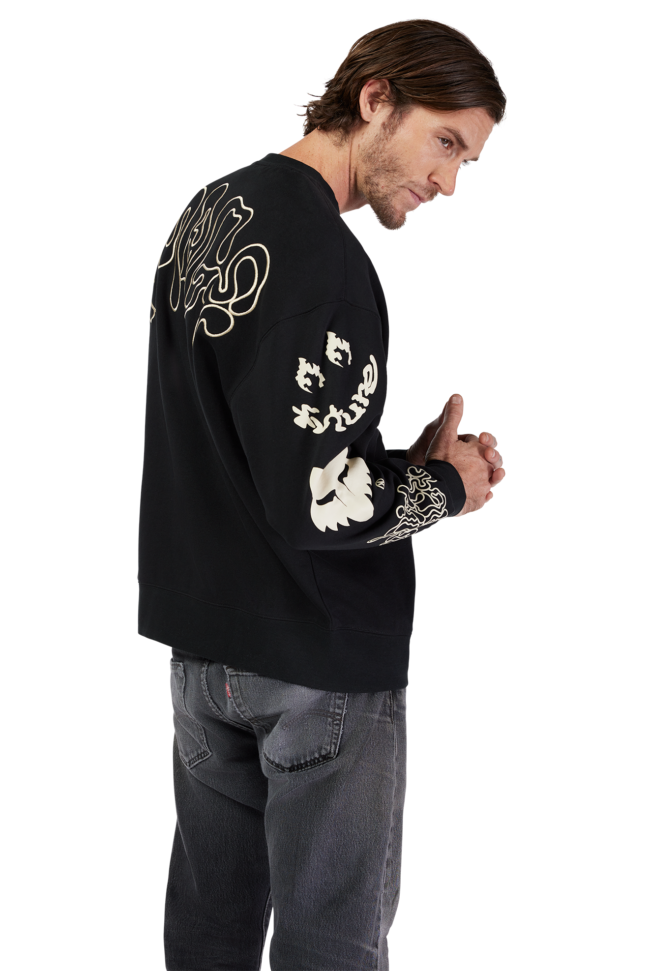 Sweater FOX Hello Future Oversized Pullover Crew