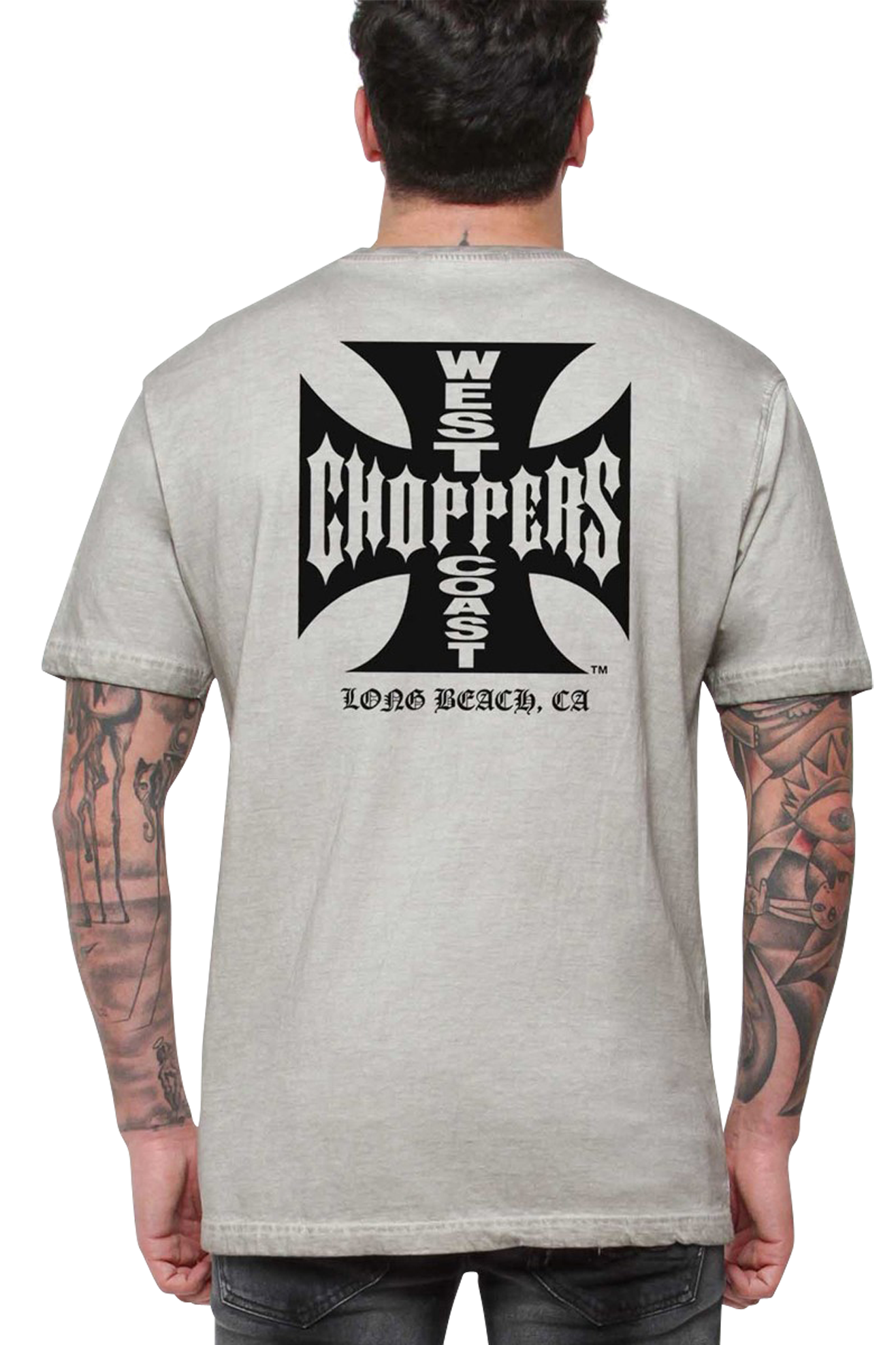 Camiseta West Coast Choppers OG LBC Cross Lavado