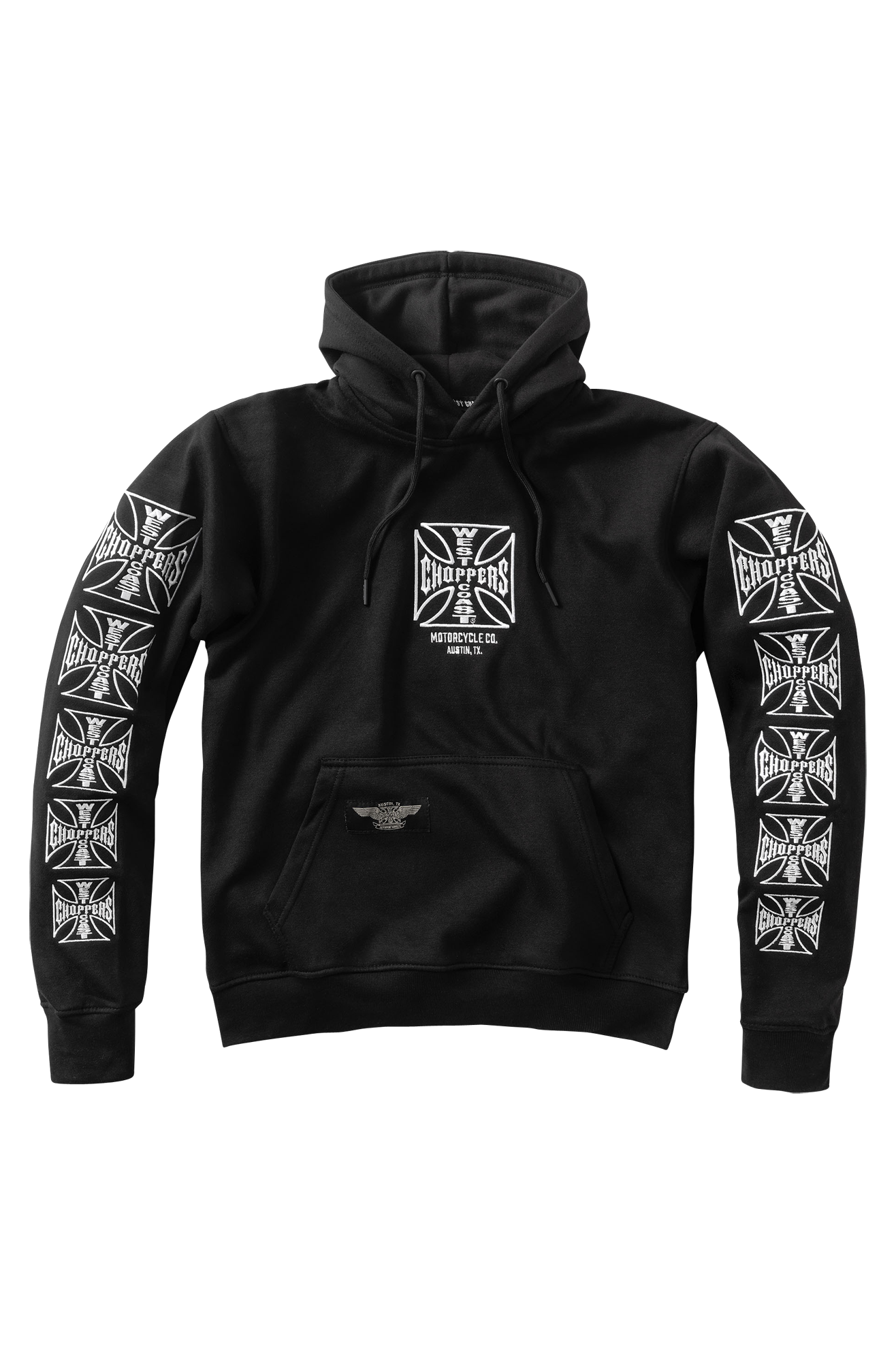 WEST COAST CHOPPERS パーカー WEST COAST CHOPPERS OG CLASSIC PANEL ZIP HOODY - Black