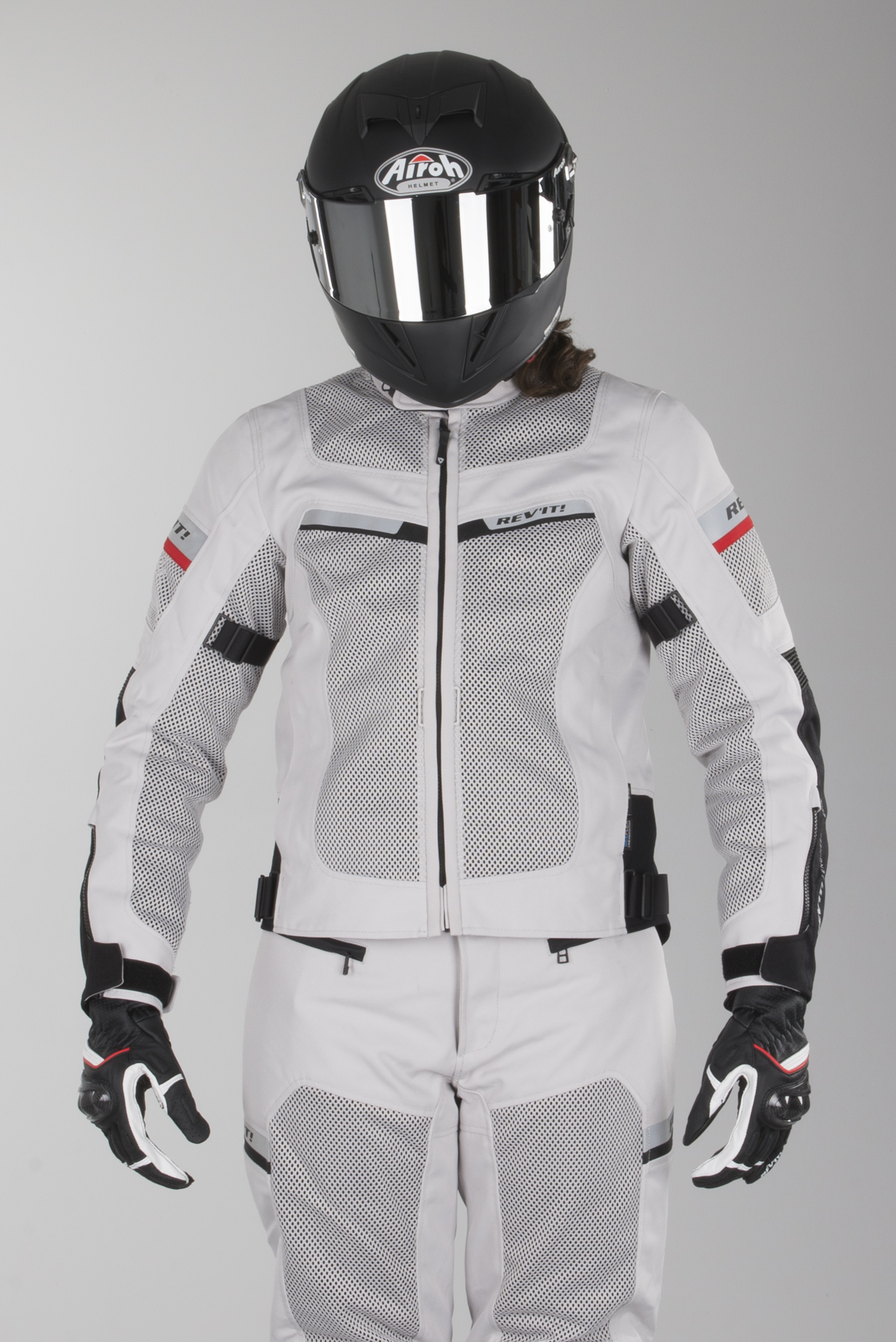 MC Jakke Revit Tornado 2 Dame Sølv Svart Nå 21% Du sparer Sølv biker jakke | NAME IT