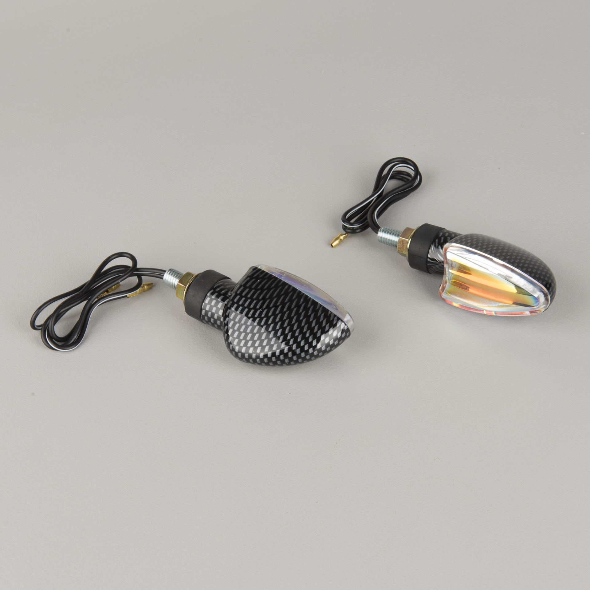 Booster M-3 Mini Indicators Carbon Clear Glass