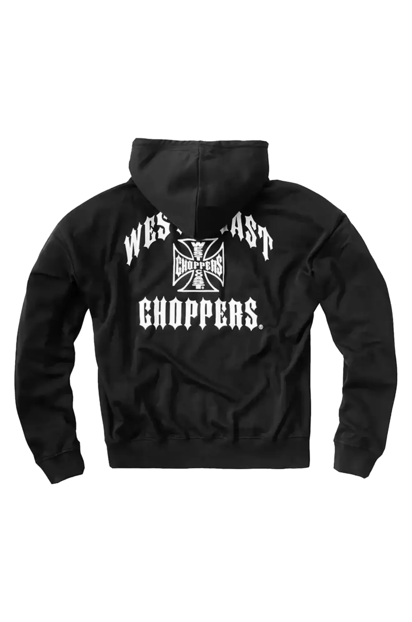 Hoodie met Rits West Coast Choppers Iron Oversized