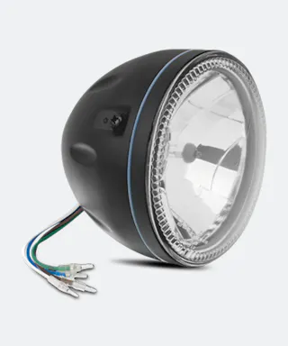 CustomAcces Headlight Black 146x137mm
