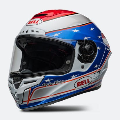 Casco Integrale Bell Race Star DLX Flex Bianco-Blu - Adesso 15% di  risparmio | XLMOTO