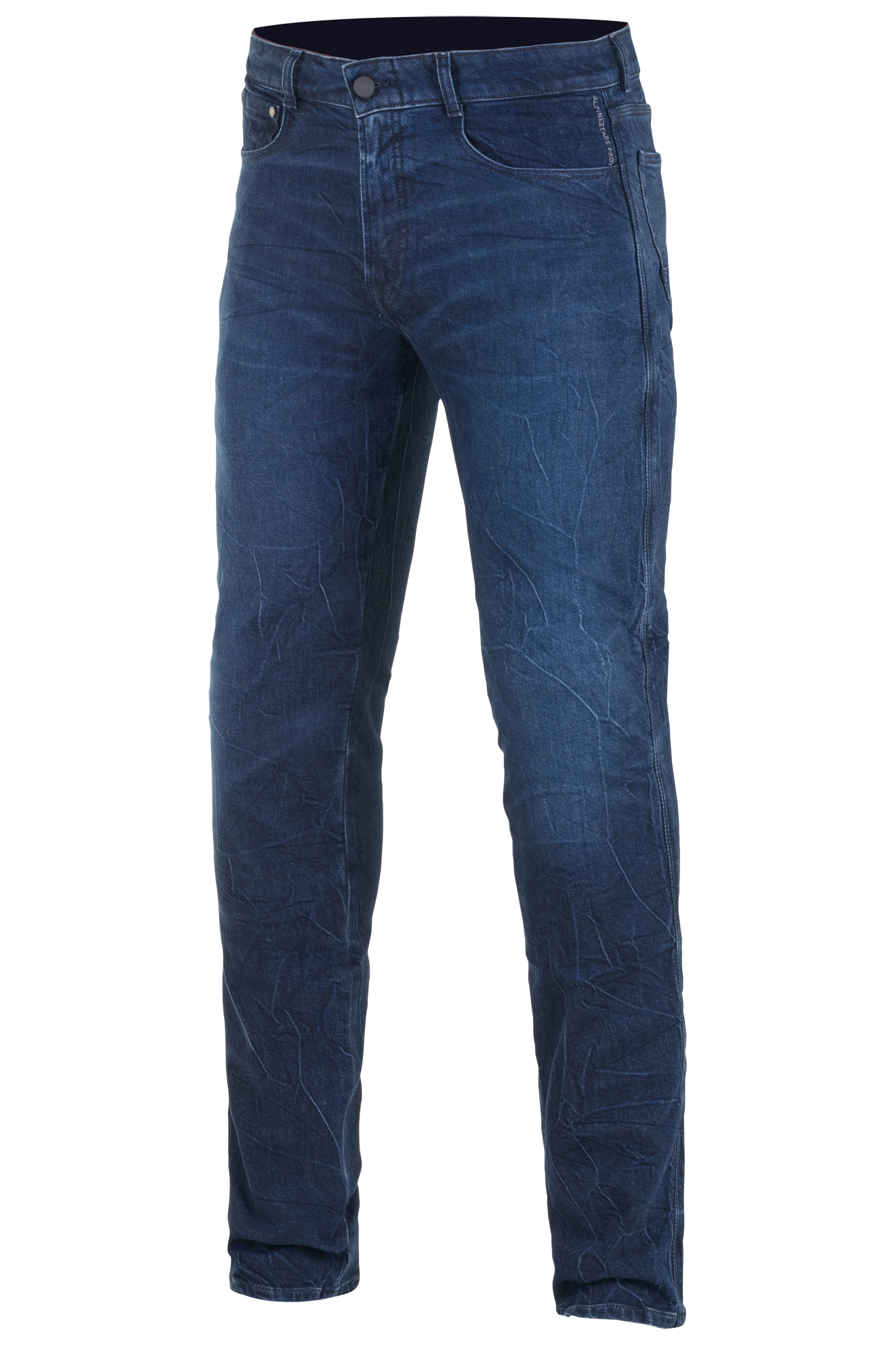 Motorjeans Alpinestars Copper V2 Plus Denim Regular Fit Donker Gevoerd