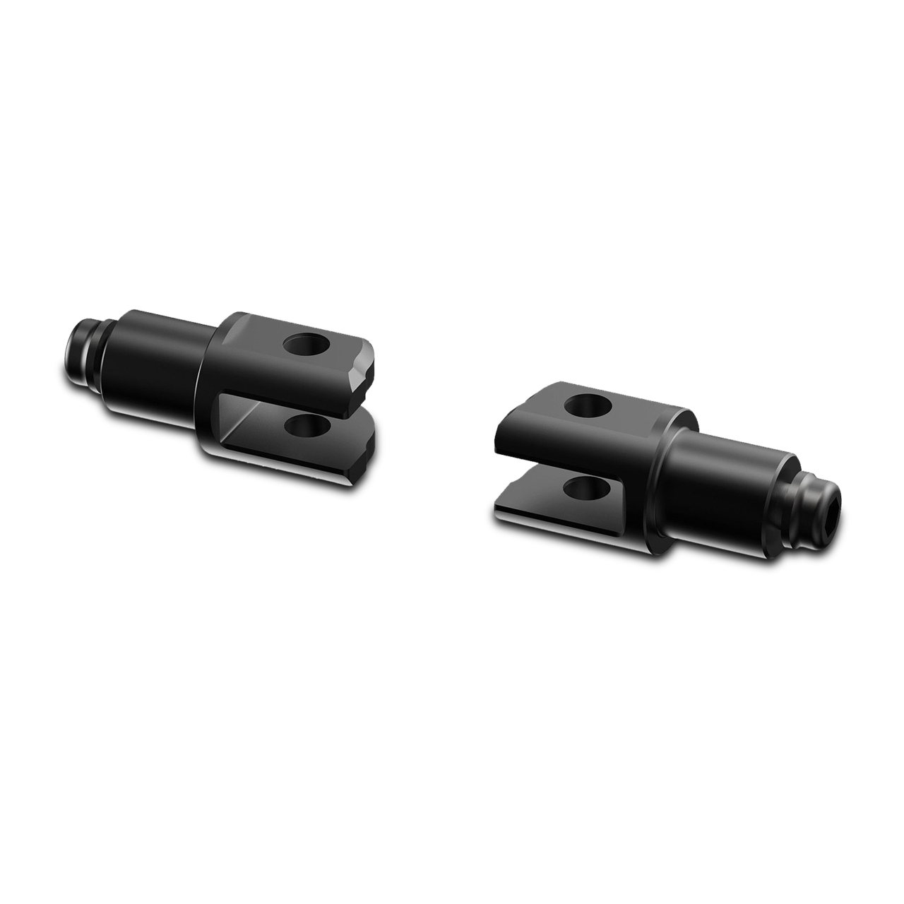 Montageset voor Voetsteunen Rizoma Zwart 18 mm